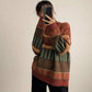 Women vintage Jacquard Knitted Sweater Ethnic Style Thick Warm Pullover Sweater coat Outer Wear Autumn Winter