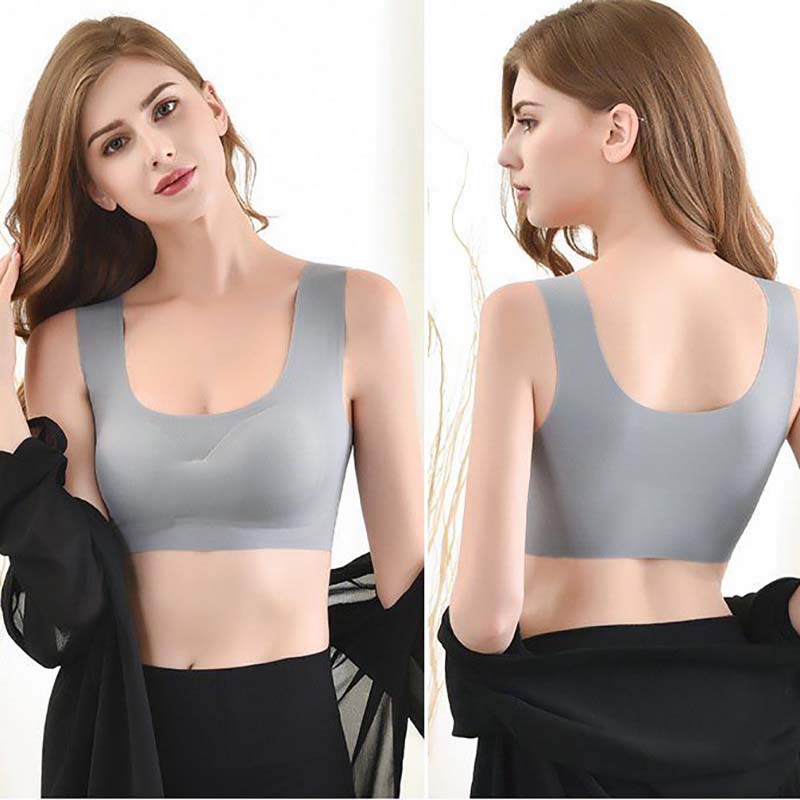 Sleeping Bra Without Steel Ring One Piece Large Size Fat Seamless Sports Beauty Back Underwear Women
