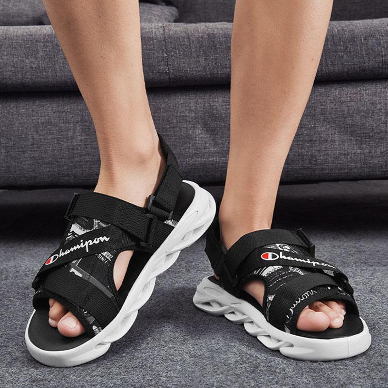 Sandals Men's Summer Men's Beach Shoes Breathable Non-slip Wear-resistant Soft Bottom Men's Dual-use Sandals and Slippers