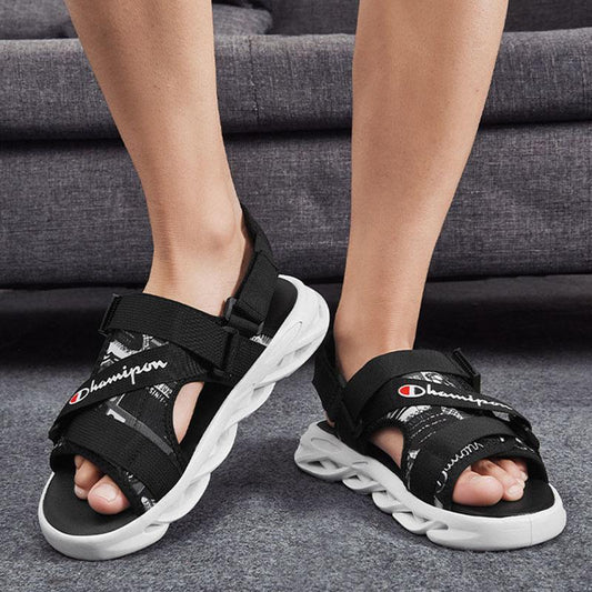 Sandals Men's Summer Men's Beach Shoes Breathable Non-slip Wear-resistant Soft Bottom Men's Dual-use Sandals and Slippers