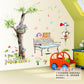 Bird Watching Cartoon Theme Children 'S Room Third Generation Removable Wall Sticker