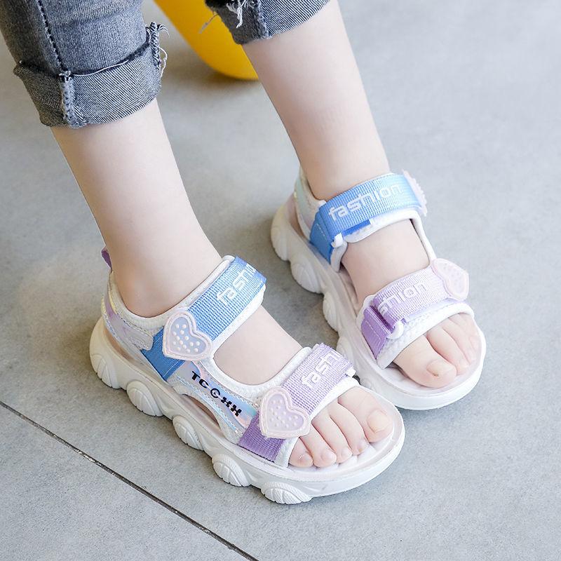 Girls' Breathable Beach Sandals Non-slip Summer 3-12 Years Old Children's All-match Fashionable Student Shoes