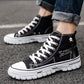Trending High-top Canvas Shoes Men's Casual Cool Fashion Street Style Shoes Hip Hop Sneakers for Teens