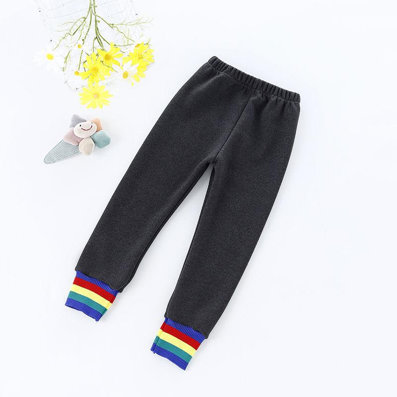 Girls' Leggings Velvet Pants Children's Three-layer Thickened Warm Pants Winter Children's Cotton Pants, Bottoming Pants