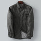 Autumn and Winter Men's Quilted Shirt Tempered High-quality Fabric Warm and Thick Casual Jacket