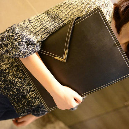 Business Briefcase Men Women Fashion Buckle Leather Zipper Waterproof Handbag IPAD Bags Computer Bag