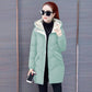 Winter Women's Warm Cotton Jackets Comfortable Women's Mid-length Winter Loose and Thick Warm Down Cotton Down Jackets