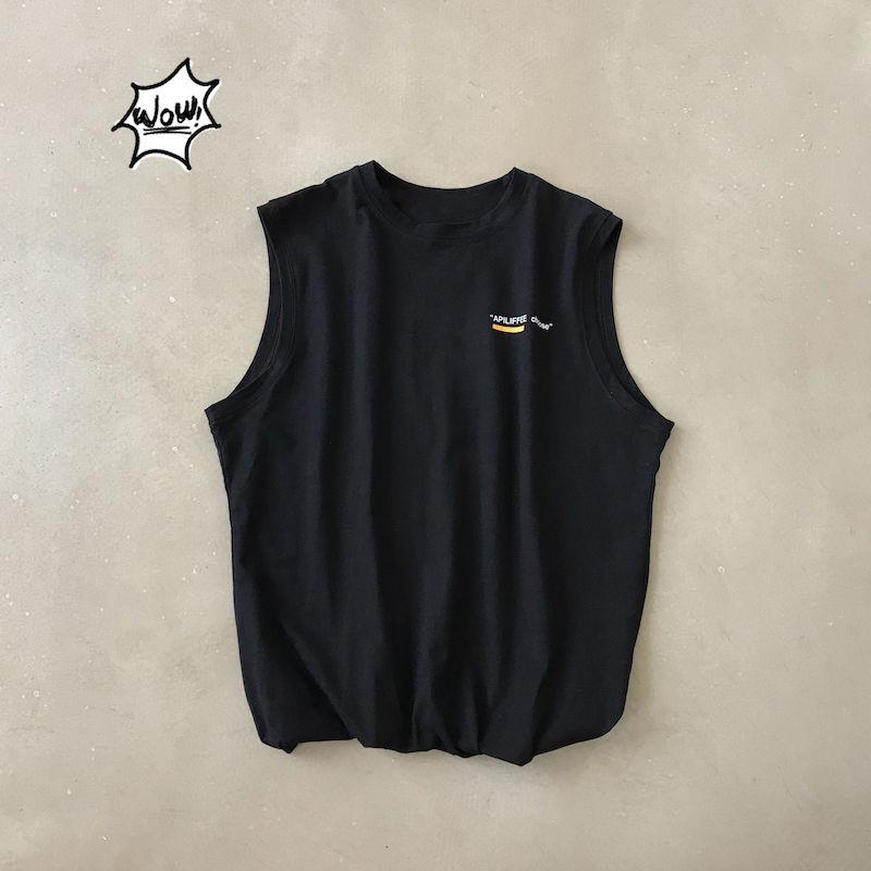Summer Loose and Simple Sleeveless T-shirt Male Student Sports and Fitness Waistcoat Vest