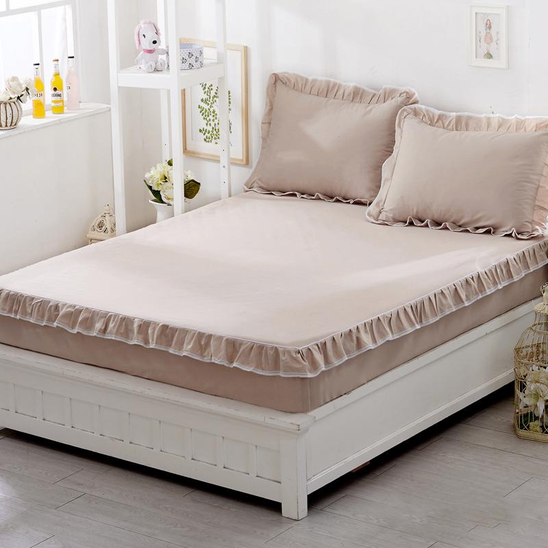 Skin-friendly Printing Mattress Protector Three-piece Set of Cotton Bedspread and Pillowcase Bedding