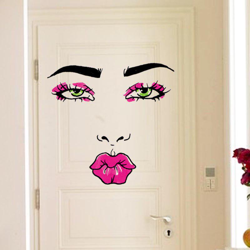 [sticker ]Fashion Red Lip Woman Wall Stickers Home Decor Living Room Bedroom Door Wall Art Decals P