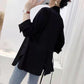 Women's Suit Jacket Thin Blazer Coat Loose Mid-length Summer Chiffon Sunscreen Shirt Three-quarter Sleeve Small Suit Air-conditioning Shirt