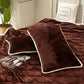 Coral Velvet Pillowcase Flannel Pillow Cover Winter Thicken A Pair of Pure Color Zipper Pillowcases 48*74cm