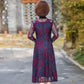 Spring Summer New Lace Dress Mid-length Over-the-knee Skirt Casual All-match Waist Waist Slim Long-sleeved Skirt