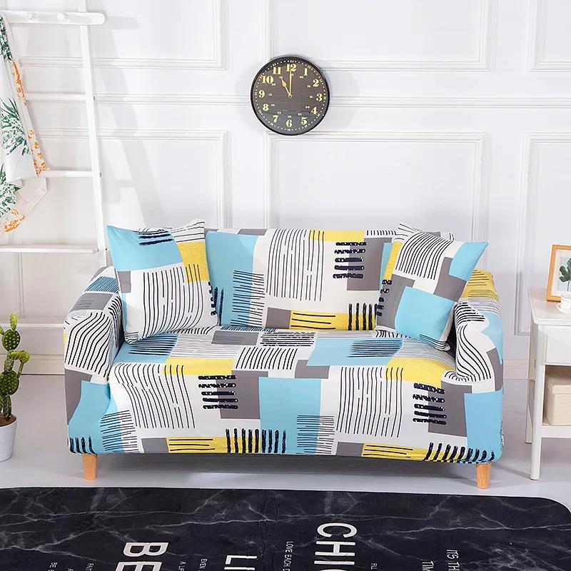1/2/3/4 Seaters Sofa Slipcover Stretch Protector Soft Couch Cover Anti-Slip Elastic Home Indoor Furniture Decor