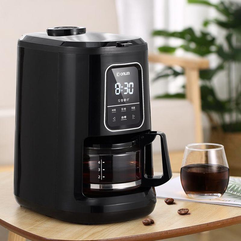 Household Automatic Coffee Machine Freshly Ground American-style Grinding Integrated Office American Coffee Drip Machine Coffee Machine