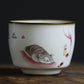 Ru Kiln Cute Cat Cup Owner Cup Single Cup Tea Cup Can Raise Kung Fu Tea Bowl Tea Set Tea Cup Size Tea Cup Home