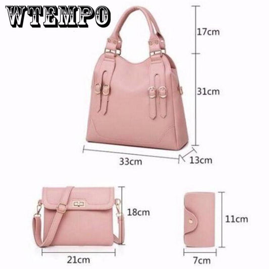 Women's bag summer wild shoulder bag Messenger bag large capacity trend leisure bag three-piece