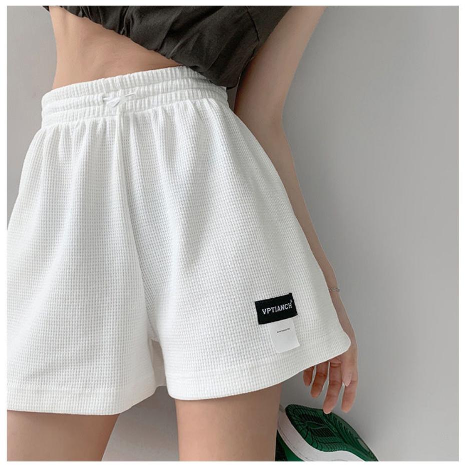 Women's Summer Sports Shorts Women's High Waist Drawstring Slim Loose Casual Straight Wide Leg Pants