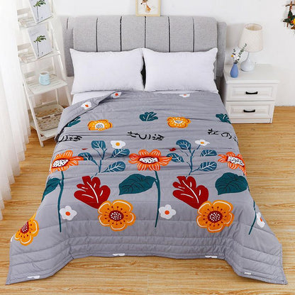 Skin Friendly Summer Cool Quilt Double Air-conditioning Quilt Washed Cotton Quilt Student Single Summer Dormitory Quilt