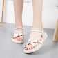 Summer Women's Bohemian Sandals Non-slip Slope Heel Korean Casual Sandals All-match Handmade Beaded Flat Sandals