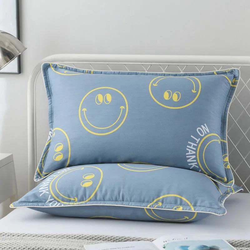 Modern Simple Cotton Pillowcases A Pair of 48*74 Large Adult Double-layer Thickened Pillowcases