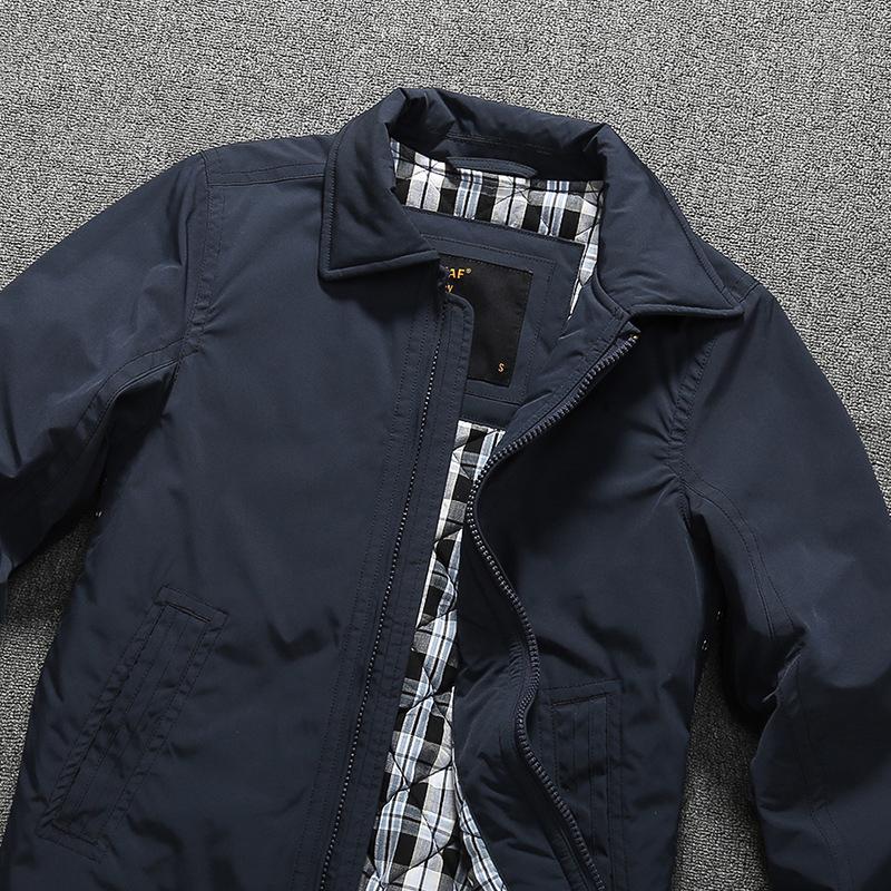 Cotton Parkas Jackets Mens Thick Warm Winter Coat Black Blue Casual Plus Size Male Jackets and Coats Outerwear