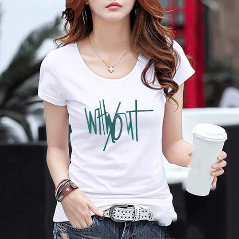 Letter Print T Shirt Women Short Sleeve O Neck Loose Tshirt Summer Women Tee Shirt Tops