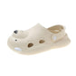 Cute Cartoon Bear Couple Baotou Cave Shoes Women Wear Summer Sandals Fashion All-match Thick Bottom Non-slip Sandals and Slippers