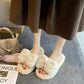 Fall/winter Trend Women's Cotton Slippers Warm and Durable Flat Shoes Fashion Casual