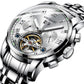 Transparent Fashion Luminous Gear Movement Design Men Luxury Male Mechanical Skeleton Wrist Watch