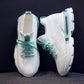 Plus Size 36-41 Summer Women Sneakers Students Low-top Breathable Running Basketball Shoes Shockproof Non-slip White Shoes