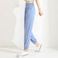 Ice Silk Stretch Quick-drying Pants Women's Summer Thin Section Beam Foot Breathable Loose Large Size Outdoor Running Sports Casual Pants