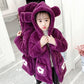 Girls' Autumn/winter Jackets Fashion Hooded Thick Warm Coat Mink Velvet Cotton-padded Jacket Middle-aged Children's Jacket