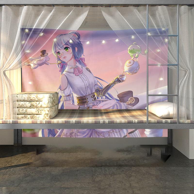 Dormitory Bedside Must-have Anime Wall Covering Background Tapestry Household Room Decoration Hanging Cloth