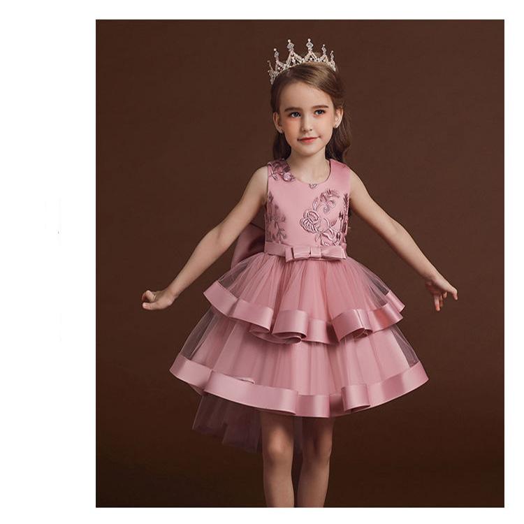 Dress for Girls Wedding Party Dresses Kids Princess Christmas Dress Children Girls Clothing Baby Girls Flower Striped New