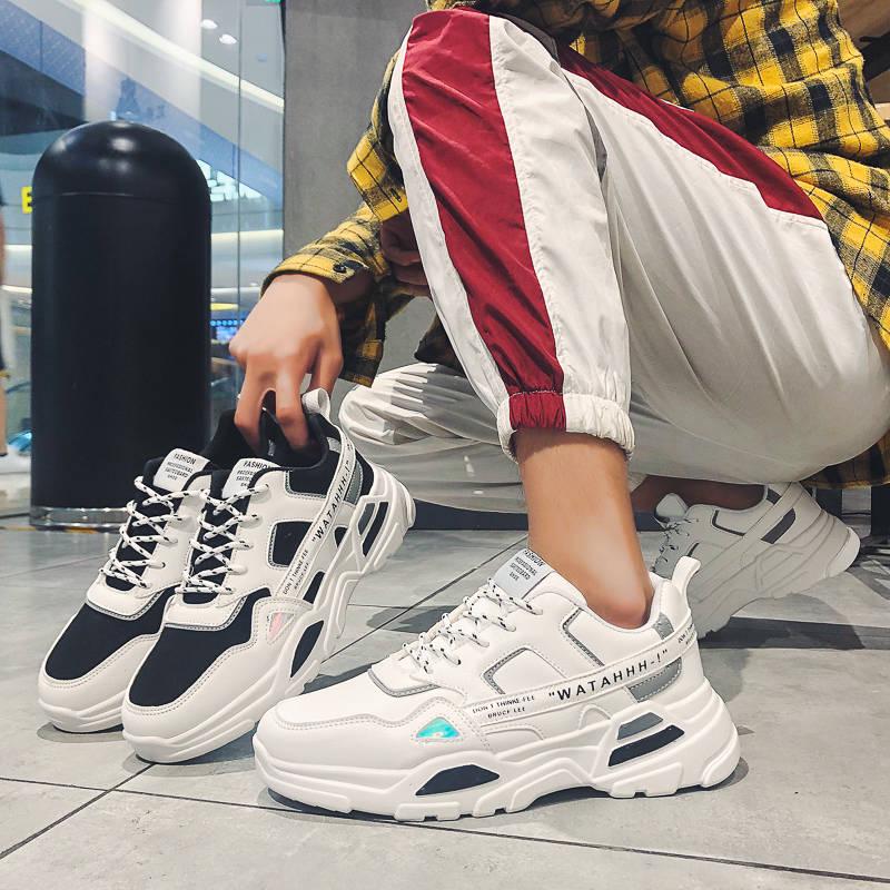 Men's shoes increase board shoes trend daddy sports net red shoes men's white shoes students