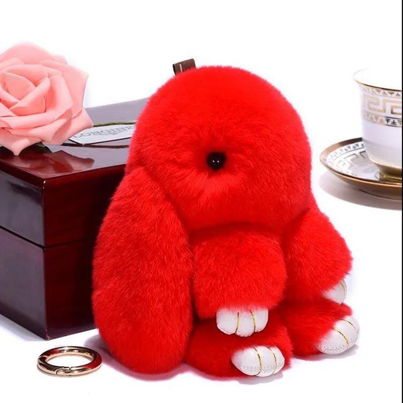 Imitation Rex Rabbit Plush Rabbit Pendant Little Rabbit Bag Pendant Cute Rabbit Pendant Plush Toy Pretend Dead Rabbit Pendant