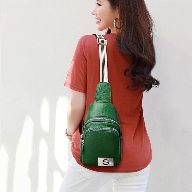 Leather bag Cowhide Unisex Sling Bag Outdoor Sports Slung Riding Bag Waterproof Travel Men Women Shoulder Bag Crossbody Chest Bag for Gift