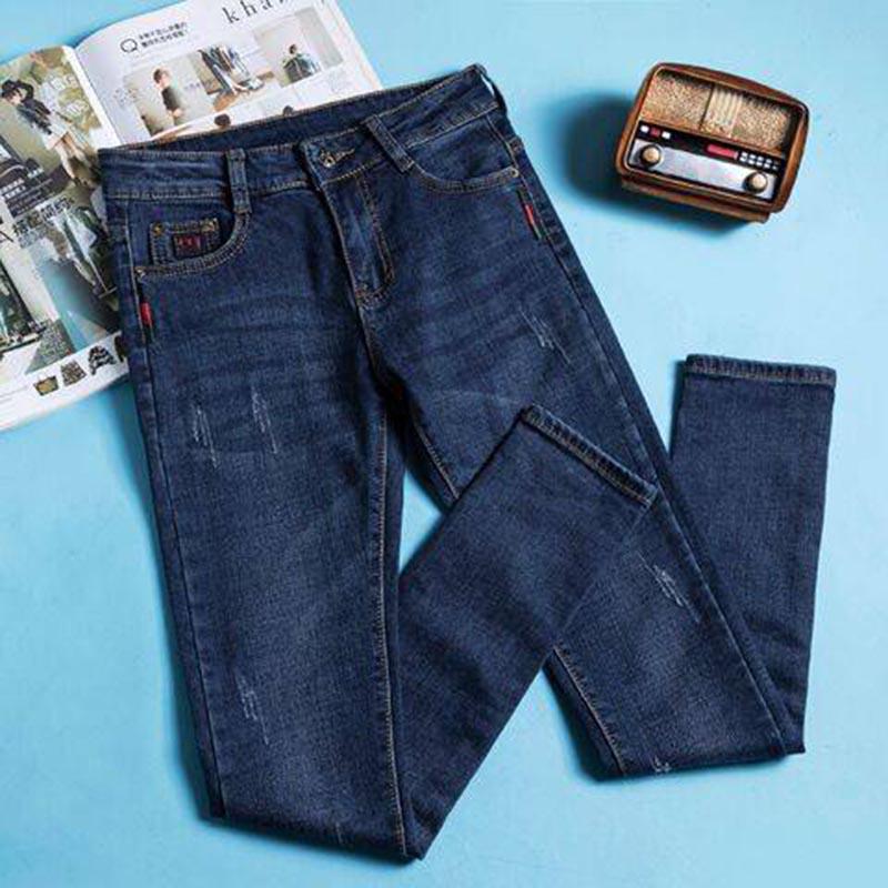 Women Jeans Plus Size Casual High Waist Pant Slim Stretch Cotton Denim Trousers for Woman