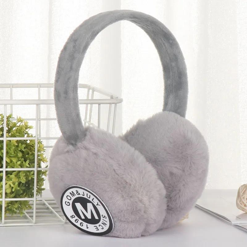 Women's Winter Earmuffs Ear Warmers Cute Plush Thick Ear Pad Cover Cold-proof Earflap Back-worn Warm Earlap Labelling Soft Ear Cap