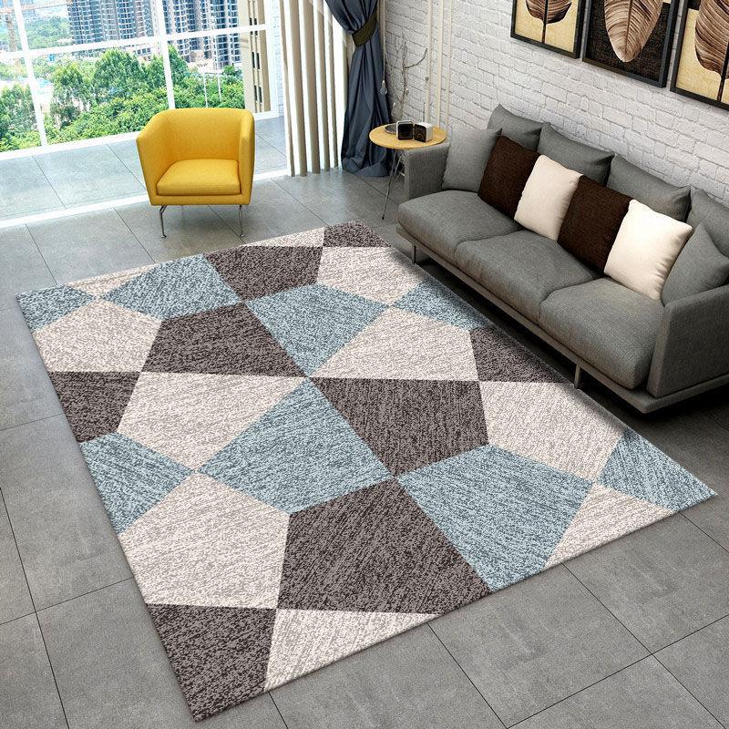 Modern Minimalist Home Living Room Carpet Mat Scandinavian Style Geometric Carpet  Bedside Blankets