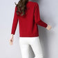 Spring and Autumn Knit Solid Color Cardigan Long Sleeve V-neck Sweater Short Solid Color Coat