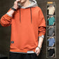 Fake Two-piece Sports Jacket Men's Spring Autumn and Winter Youth Trend Hooded Top Men's Loose Student Jacket