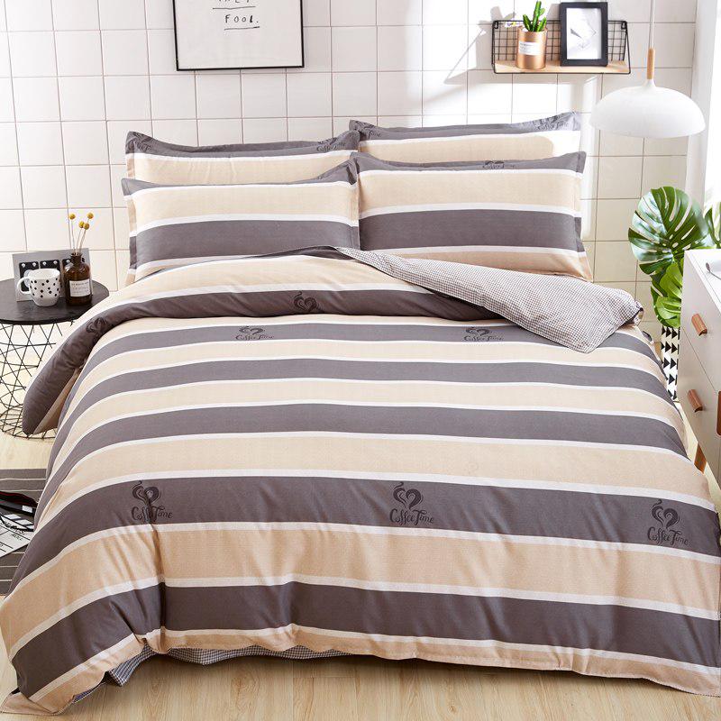 Crown Superfine Fiber Winter Thickening Bedding Sets Full King Twin Queen Size 3/ 4pcs Sheet, Pillow
