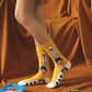 4 Pairs of Socks Men's Cartoon Personality Creative Socks Couple Trend Personality Stockings