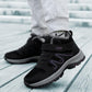 Walking Shoes Winter Cotton Shoes Plus Velvet Warm Leather Surface Waterproof and Ski-proof High-top Snow Boots Female