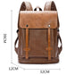 Retro Backpack Men Zipper Buckle Anti-theft Waterproof Outdoor Travel Bag Student Book Computer Bags