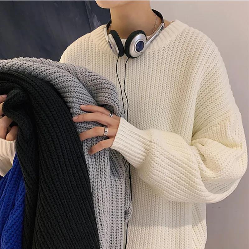 Winter Warm and Comfortable Loose Sweater Men's Versatile Thickened Bottoming Sweater