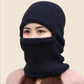 Plus Velvet Thick Cycling One-piece Hat Unisex Winter Hooded Hat Masked Northeast Wind and Cold Ear Protection