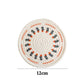 Cotton Hand-woven Printed Placemats Retro Country Style Round Coaster Insulation Mat Autumn and Winter Dining Table Mat